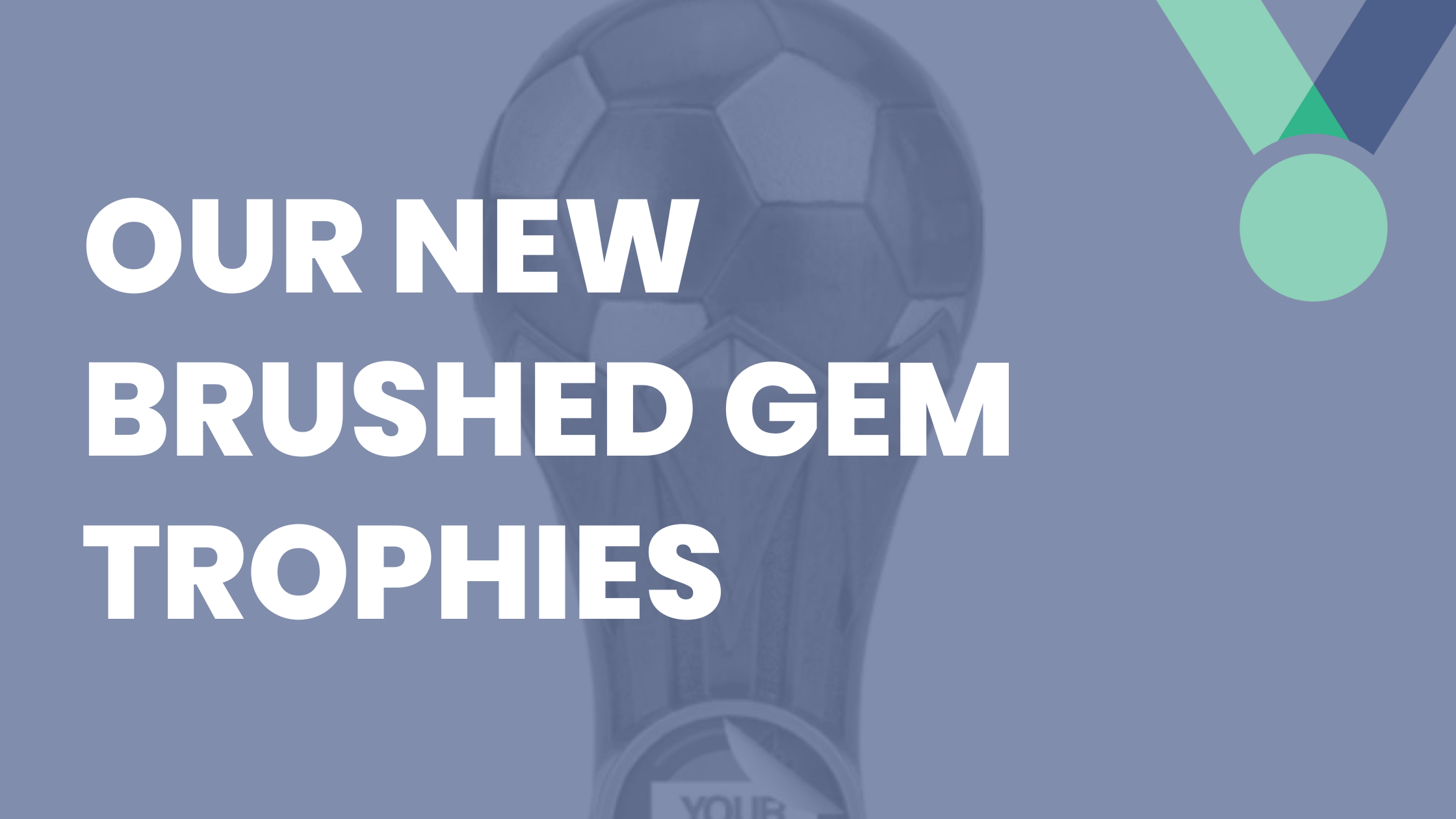 Our NEW Brushed Gem Football Trophies