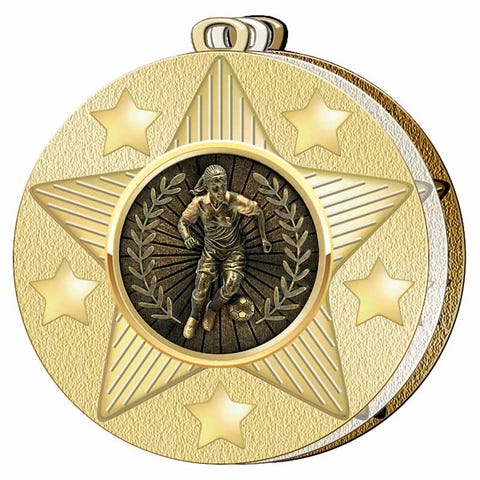 Female Football Medals