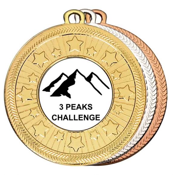 3 Peaks Medals