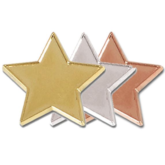 Star Pin Badges